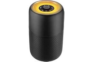 MELEDEN Small Air Purifiers for Bedroom with True HEPA13 Filters,Pet Air Purifier with Aroma Pad for Wildfires Smoke Pollen Dander,22dB Quiet Air Cleaners for Baby Room Office Dorm P60 (1, Black)