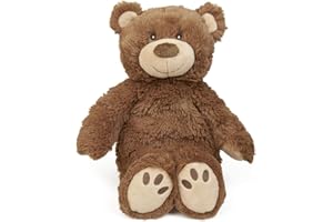 GRÜNSPECHT Naturprodukte 322-V2 - Cojín interior de semillas de colza, diseño de oso, color marrón