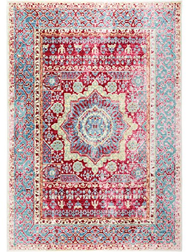 benuta Teppich Visconti Multicolor 120x180 cm | Moderner Teppich für Wohn- und Schlafzimmer