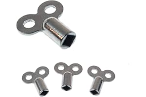 L + H WORLD Heizungsentlüftungsschlüssel | 4 Stk. | passend für alle Heizkörper | kein abbrechen | einfaches entlüften | verzinkt | hochwertig verarbeitet | Entlüftungsschlüssel