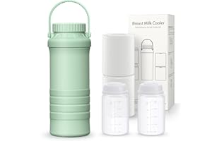Auluda Tragbarer Muttermilchkühler für Draußen,620ml Größere Kapazität BPA-frei Muttermilch Kühler Kühlung für 24 Stunden,Die Baby-Flasche Kühler ist ein Stillen Essential für Muttermilch Lagerung.