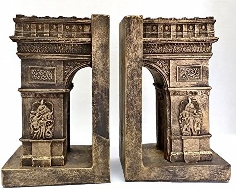 Bellaa Decorative Bookends Arc De Triomphe Paris - Paris Attractions Big Size Book Ends