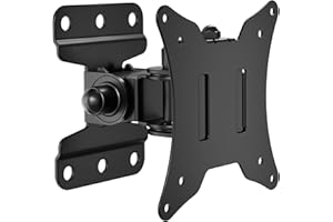 BONTEC TV-Wandhalterung für 13-30 Zoll Bildschirm, Schwenkbar und Neigbar, Universal für Monitor und Flachbildfernseher bis 25 kg, VESA 75x75/100x100 mm