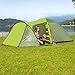 Produktbild Berger Kuppelzelt Easy Rock 4 Personen, grün, 3000 mm Wassersäule, Zelthöhe ca. 130 cm, Familienzelt, Trekkingzelt, Zeltboden wasserdicht