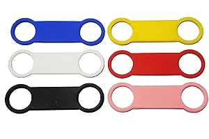 SUCRE TAGS SUCRE Silicone Replacement Tag Band | Slide On Holder for Dog & Cat Collars, Ideal for Dog Tags for Pets Engraved UK and Dog ID Tag Silicone Dog Tag and Dog Collar Tag - 6 Colors