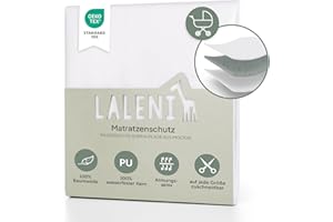 ‎LALENI Laleni Inkontinenzunterlage wasserdicht & atmungsaktiv 50x70 cm für Babys | Molton Matratzenauflage aus Baumwolle Wickelunterlage | Inkontinenz Bettunterlage | Wochenbettzubehör | Bettschutz