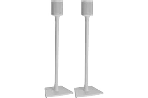 SANUS Coppia di supporti per altoparlanti per Sonos One, One SL & Play:1 - Supporto per altoparlante ad altezza fissa di alta qualità con canali di gestione dei cavi integrati e facile installazione