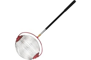 FVPKYUR Recolector De Nueces De Jardin, 150x24x20cm Acero Inoxidable Recogedor De Castañas Y Nueces Con Varilla Telescópica, Recogedor De Bellota Rodillo Eficiente Para Ligeras Y Ajustables Recolector