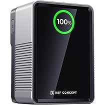 Batterie V-Mount WIMAXIT 99Wh 14,8V - Double Sortie D-TAP Et USB-C/USB-A - Pour Caméras Sony Canon, Moniteurs, Smartphones - Écran LCD