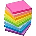 OFIXO Self Sticky Notes - Pack of 5 Neon Colors, 400 Sheets, 3 X 3-Inches (80 Sheets per Color)