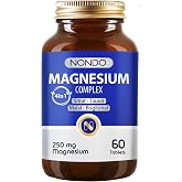 Nondo Magnezyum Kompleks 60 Tablet 250 mg 4 Form, Sitrat, Taurat, Malat, Bisglisinat, B6 Vitamini