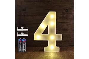 SMOTOT LED Buchstaben Lichter Alphabet Lampe Buchstabe Beleuchtung Lampe Beleuchtete Nachtlichter Dekoration für Geburtstag Weihnachten Hochzeit Party Valentinstag mit 2AA Batterie Spurlose Haken