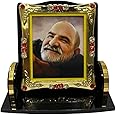 RK Basics Neem Karoli Maharaj Car Dashboard Kainchi Dham Idol, Home, Office Table Photos Frames for Living Rooms (Square)