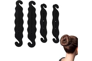 TEOZBLU 4 PCS Accesorios Pelo Mujer, Moños Accesorios, Redecilla Moño Ballet Niña, Redecilla Moño Ballet Niña, DIY Moño Donas, Herramienta para Peinados Rápidos y Fáciles