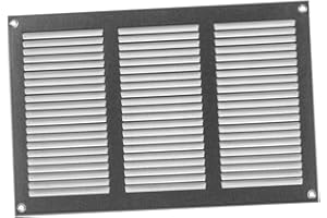 EUROPLAST 300x200mm / 12x8" inch Galvanised Metal Air Vent Grille Cover with Insect Mesh - Ventilation Cover
