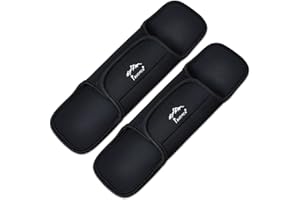 MEETOZ Lot de 2 coussinets antidérapants pour ceinture d'épaule pour sac à dos de sport, Noir , Taille unique, Moderne