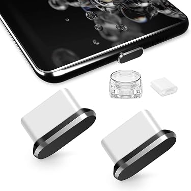 Bouchons Anti-poussière USB-C En Forme De Chat - Lot De 12, Breloques Colorées, Pour Smartphones Et Tablettes