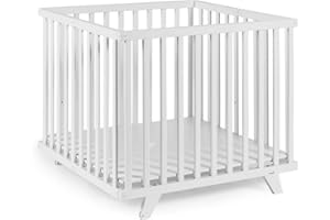 Geuther 2258 WE Lasse 2257 Parc pliable à hauteur réglable Blanc 96 x 96 cm 20,12 kg