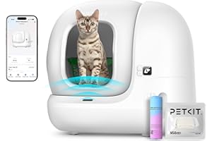 PETKIT PURA MAX 2 Self Cleaning Cat Litter Tray, App Control, 76L Extra Large Automatic Cat Litter Tray for Multi-cats, Odour Control with N50, xSecure Robot Litter Box with 11 Safety Sensors