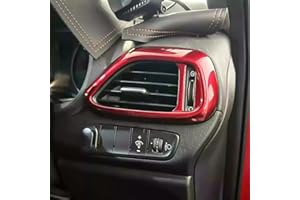 FUEISOF For Hyundai i30 i30N 2017-2024 Car Air Outlet Ventilation Grille Cover 2 Pieces Right and Left (Red)