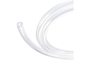 MACHSWON Tubo de vinilo transparente de PVC de 9 mm de diámetro interior, 12 mm de diámetro exterior de 5 m de longitud, manguera de plástico flexible para agua, aceite, línea de aire