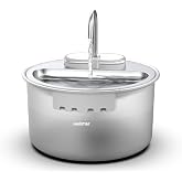 Haustier WF009LS Otomatik Kedi Su Sebili,Kedi Su &Ccedil;eşmesi, Su Pınarı 3.5Lt Geniş Hazne, &Ccedil;elik Tabla, Ultra Sessiz, BPA İ&ccedil;ermez