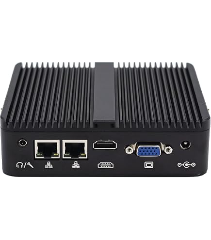 HISTTON Mini PC Intel Core I7-4500U, 8GB RAM, 128GB SSD – Lüfterlos, Mit HDMI/VGA, 4x COM, Windows 10 Pro