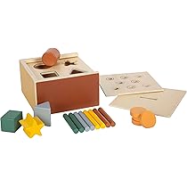 6941 Percorso di motricità Classico small foot in legno, con tre diversi anelli/percorsi, per promuovere la motricità, a partire da 2 anni. - Giochi e Prodotti per l'Età Evolutiva