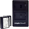 Digitek Battery Platinum Dual Port LCD Battery Micro USB Charger with 2 Nos of 2100Mah Capacity Replacement for Fw 50 Li-Ion Lithium_Ion Battery Combo Pack (Fw50 P + Dpuc010)