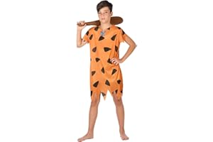 Atosa disfraz cavernicola niño infantil naranja 7 a 9 años