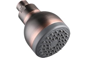 Katezon 3 Inch High Pressure Shower Head, Powerful Deluxe Bathroom Showerhead, Universal Fit Works with High and Low Water Flow Showers, Oil-Rubbed Bronze