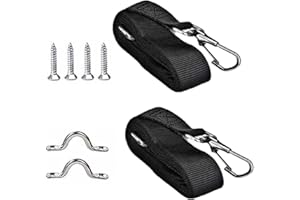 Wedhapy, Sangles Bimini Réglables Sangle De Couverture De Bateau avec des Sangles De Couvre-Bateau À Crochet À Double Extrémité