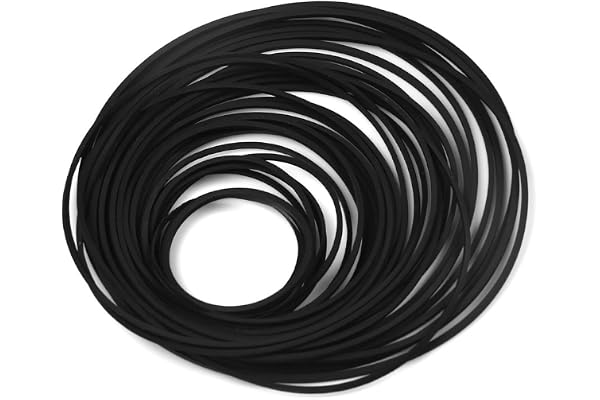 SMTHOME Universal 30PCS Mix Taille Carré Cassette Machine À Bande Ceinture Assortie Courroie commune pour Enregistreur, Walkman, Répéteur