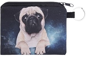 FAVORTALK Purses for Women Gift Set Makeup Pouch Cosmetic Bag Print Animal Wallets Coin Pouches Present for Them Coin Purses, 3002