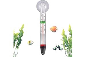 KNOWLIFE Thermomètres pour Aquarium, Thermomètres D'Aquarium Avec Affichage Précis, Moniteur Testeur Sans Fil Affichage Clair pour Aquariums Eau Douce et Salée Terrariums Maison