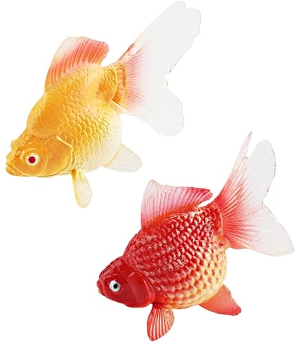5 Poissons Artificiels Rouges Pour Aquarium - Décoration Réaliste En Résine, 8 Cm - Pour Décoration Intérieure Et Thème
