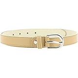 FASHIONGEN - Cintura donna in Vera Pelle di vacchetta Pieno Fiore, Cintura donna per jeans, Vestito, Pantaloni, LUNA