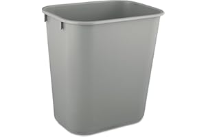 Rubbermaid Commercial Products Wastebasket 12.9 L, Grey, FG295500GRAY