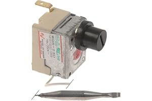 GASTROTEILESHOP Seguridad Termostato Sonda de 16 a 48 mm Max. Sonda de temperatura 230 °C 1 NC 2 pines 5 mm