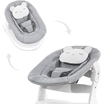 Transat Bébé évolutif Hauck – Siège D’éveil Avec Châssis Bois, Dossier Réglable – Compatible Chaises Hautes Alpha+ Et Beta+