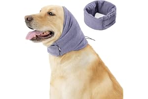 GXGM 1 PCS Viola Paraorecchie Cane,Caldo in Inverno Copri Orecchie per Cani,Cuffie per Cani Confortante,Copricapo Regolabile per Cani,Forniture per Animali Domestici(M)
