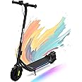 EVERCROSS E6 Electric Scooter for Kids, 7" Lightweight E-Scooter for Ages 6-12, Electric Scooter with A Range of Up to 15 km and 7-Color Lights, 3 Speed Modes (8, 12, 16 km/h)