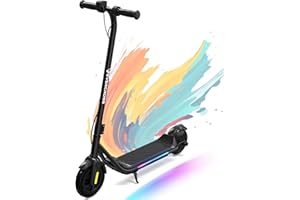 EVERCROSS E6 Electric Scooter for Kids, 7" Lightweight E-Scooter for Ages 6-12, Electric Scooter with A Range of Up to 20 km and 7-Color Lights, 3 Speed Modes (8, 12, 16 km/h)