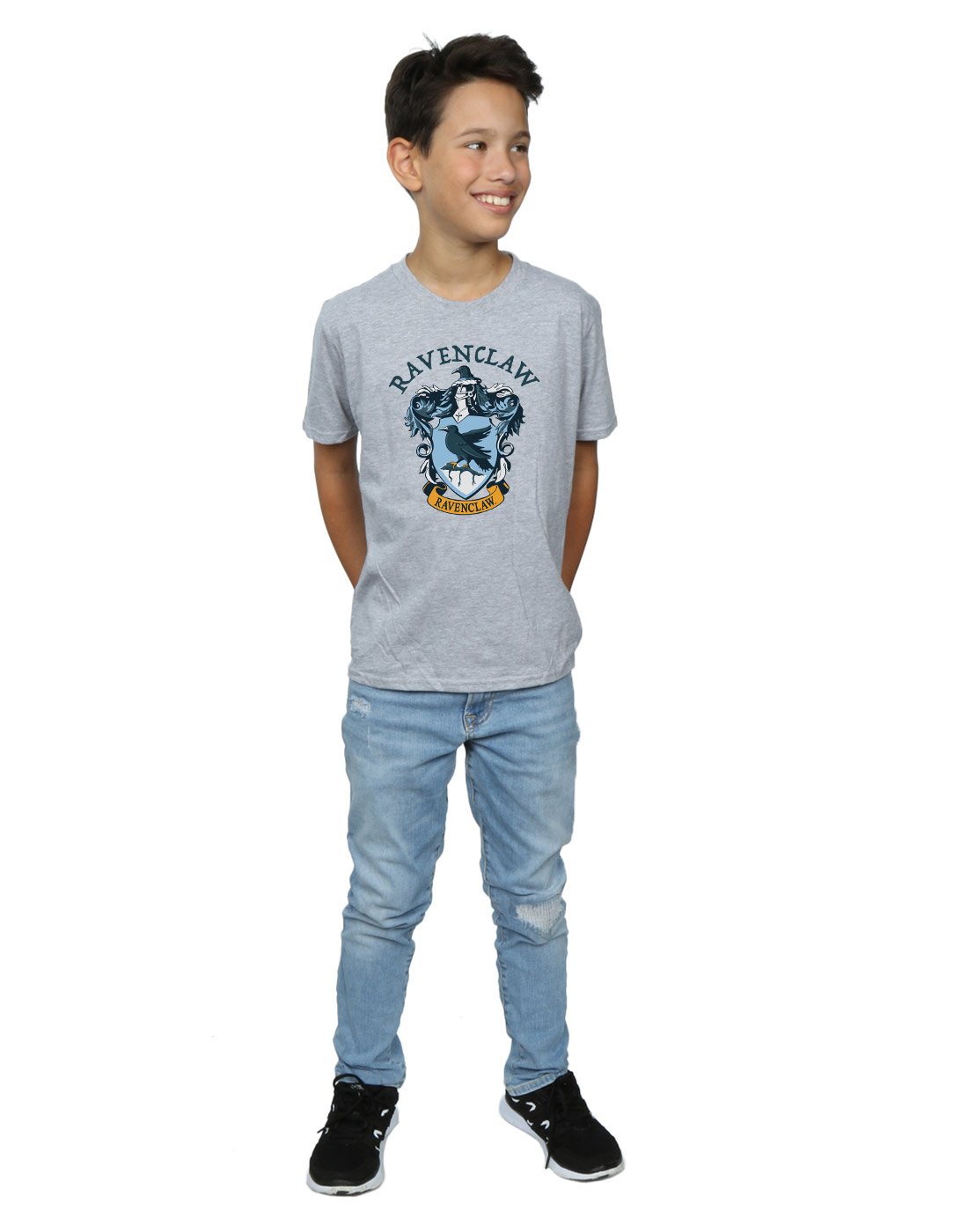 Absolute-Cult-Harry-Potter-Jungen-Ravenclaw-Crest-T-Shirt