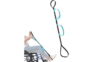 HLBKPX Leg Lifter Strap Rigid Foot Lifter and Hand Grip, Knee Recovery Aids, Leg Lifter Mobility Aid for Bed, Disability Patient Equipment, Handicapped Traction Loops for Wheelchair, Bed, Car