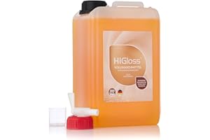 ‎HIGLOSS HiGloss Vollwaschmittel Hochkonzentrat, 3l inklusive Dossierhilfe und Auslaufhahn, Allergikergeeignet, leistungsstark bei hartnäckigen Verschmutzungen, flüssig, (Fresh Amber)