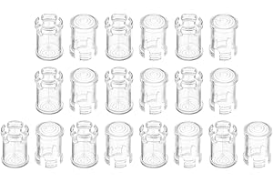 PATIKIL 5mm Claro Luz Emisor Diodo Soporte Clip, 20 Paquete LED Lámpara Zócalo Bombilla Tapa Protector Cubierta para Bisel Montaje Panel Pantalla, Transparente