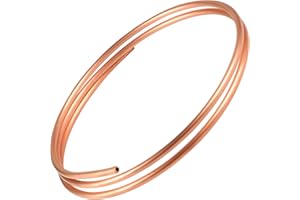 LALAGO Tube en cuivre, OD 6mm ID 4,8mm, longueur de 1,5 m, tube rond en cuivre, produit souple pour la technique de réfrigération, générateurs, barres omnibus