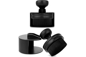 Amabro Spazzola lucidante per pneumatici auto, spazzola per la pulizia degli pneumatici con copertura di supporto, applicatore morbido per lucidare i pneumatici, spazzola ad alta densità per dettagli