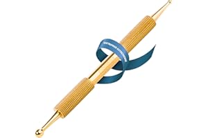 REMOS PROFESSIONAL BODY CARE REMOS Bâton d'acupressure et de méridiens - dorée - 10cm Ø-boule 2.5/4.5 mm